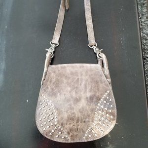 Frye Vintage Studded Crossbody Bag - Brown